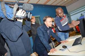 Amidou Traore et Philippe Mauguin le PDG de l'INRA